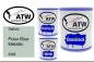 Preview: Volvo, Polar Blue Metallic, 444: 1L Lackdose + 1L Klarlack + 500ml Härter - Set, von ATW Autoteile West.